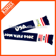 Jacquard Knitted Football Fans Scarf With Your Logo